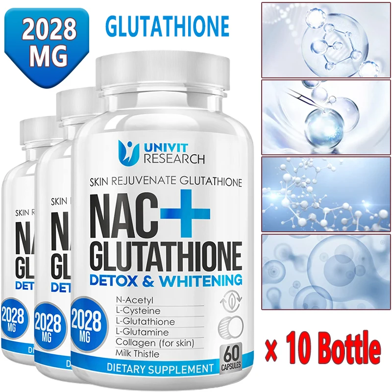 Nac N Acetyl Cysteine - แคปซูลกลูตาไธโอน-ข้อต่อและเส้นผม, สุขภาพเล็บ, การฟอกผิว, ตับ, ปอด, สุขภาพผิวหนังและสมอง