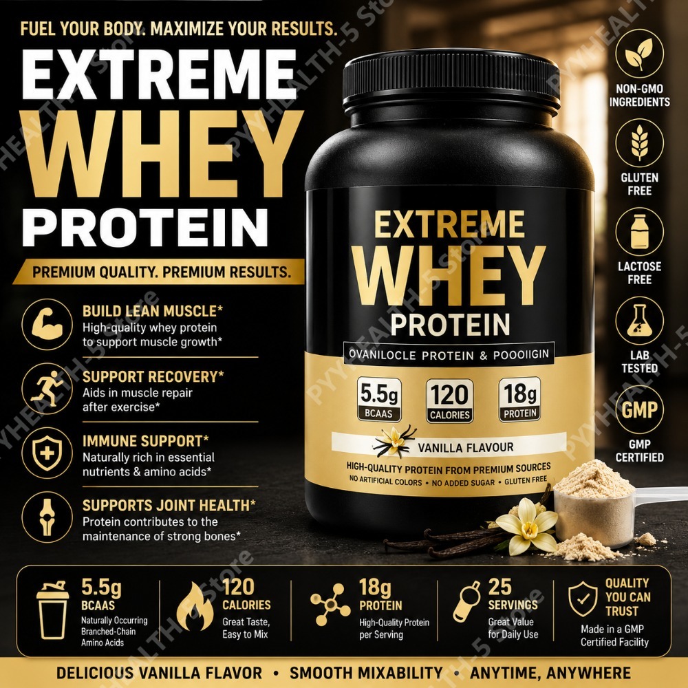 Fitness Nutrition Whey - เวย์โปรตีนรสวานิลลา 2.2 ปอนด์ โปรตีน 18 กรัม