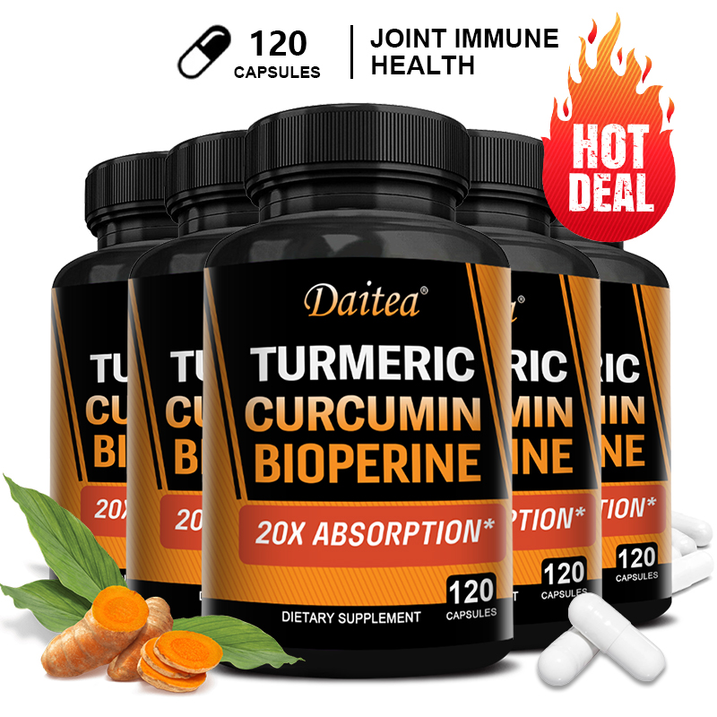 Turmeric Curcumin Capsule - ขมิ้นชัน คูร์คูมิน ผสมไบโอเพอรีน 95% - ดูดซึมได้ดีขึ้น