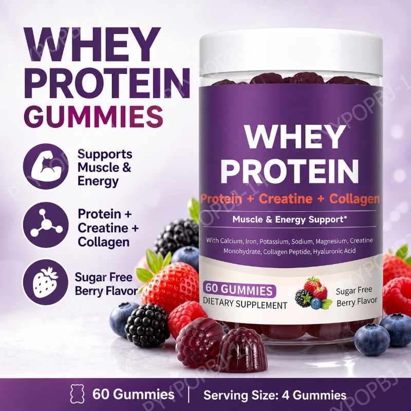 Fitness Nutrition Whey - โปรตีนกัมมี่ผสมเวย์ ครีเอทีน คอลลาเจน โปรตีน 12 กรัม