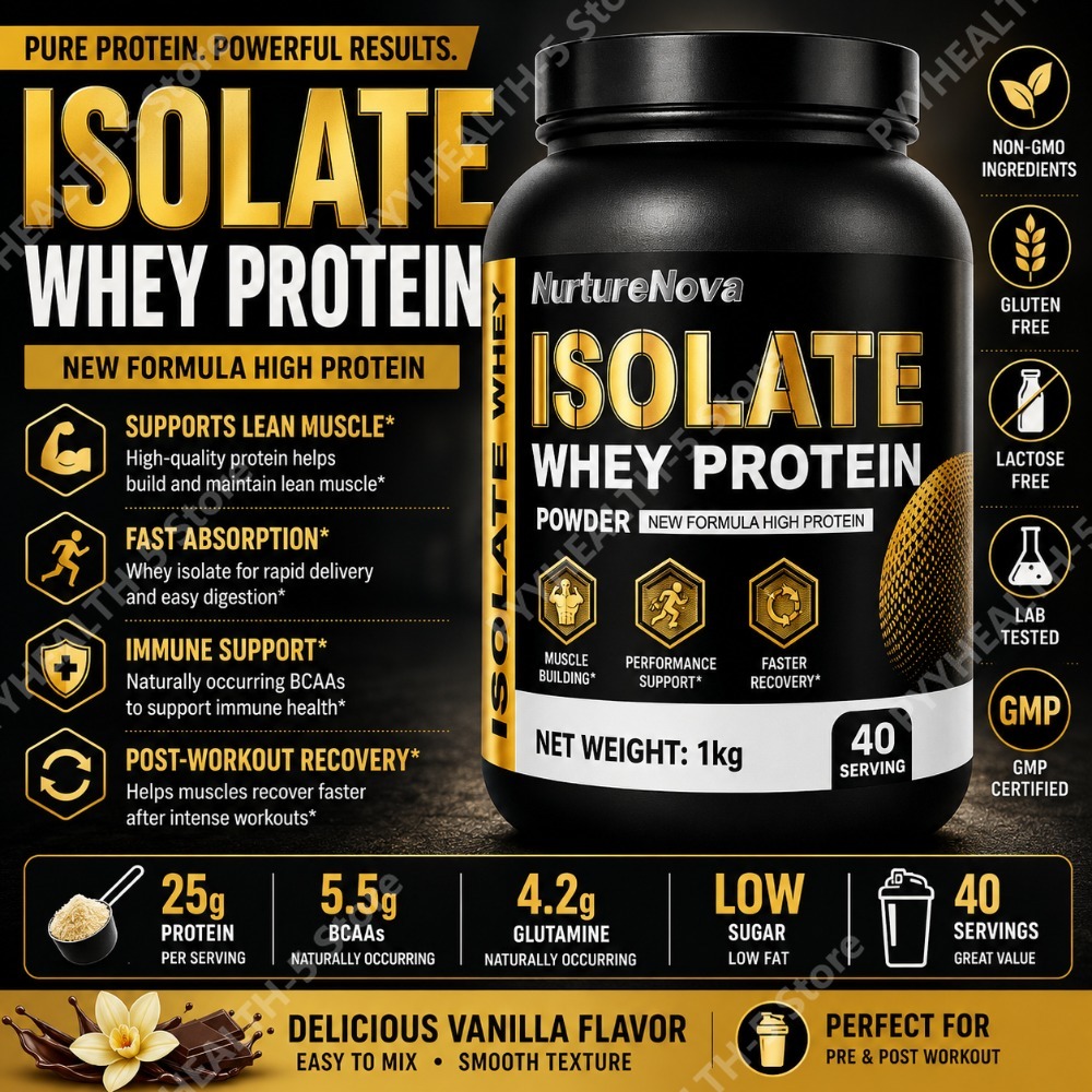 Fitness Nutrition Whey - ไอโซเลท เวย์ โปรตีน พาวเดอร์ 1 กก.