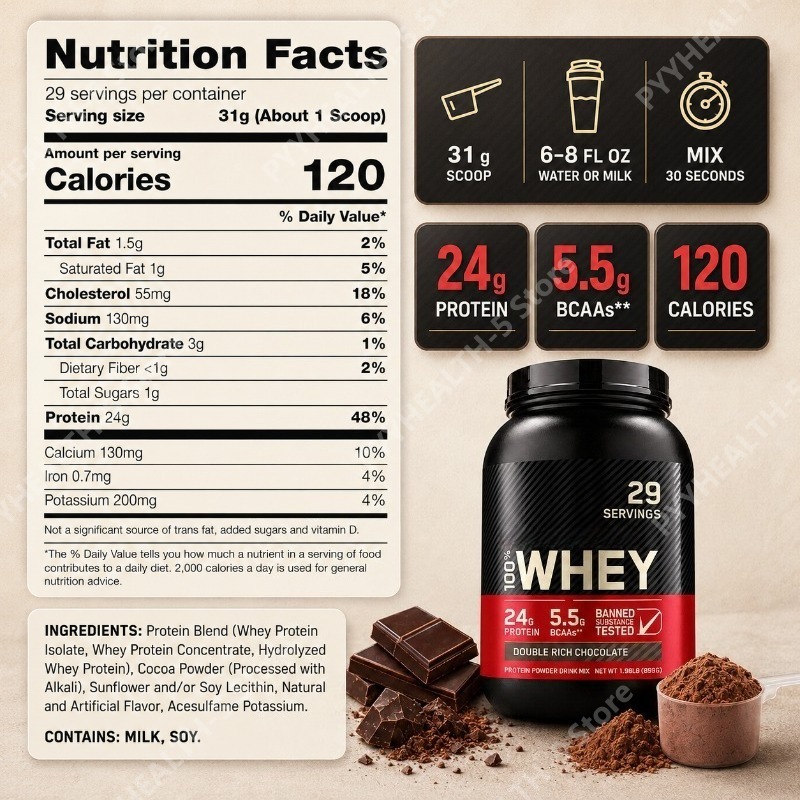 เวย์โปรตีนผง รสช็อกโกแลตเข้มข้ - Fitness Nutrition Whey บทวิจารณ์และราคา