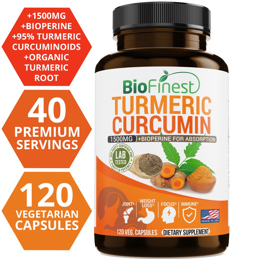 Biofinest Curcumin 1500 Mg 95% - Turmeric Curcumin Capsule บทวิจารณ์และราคา