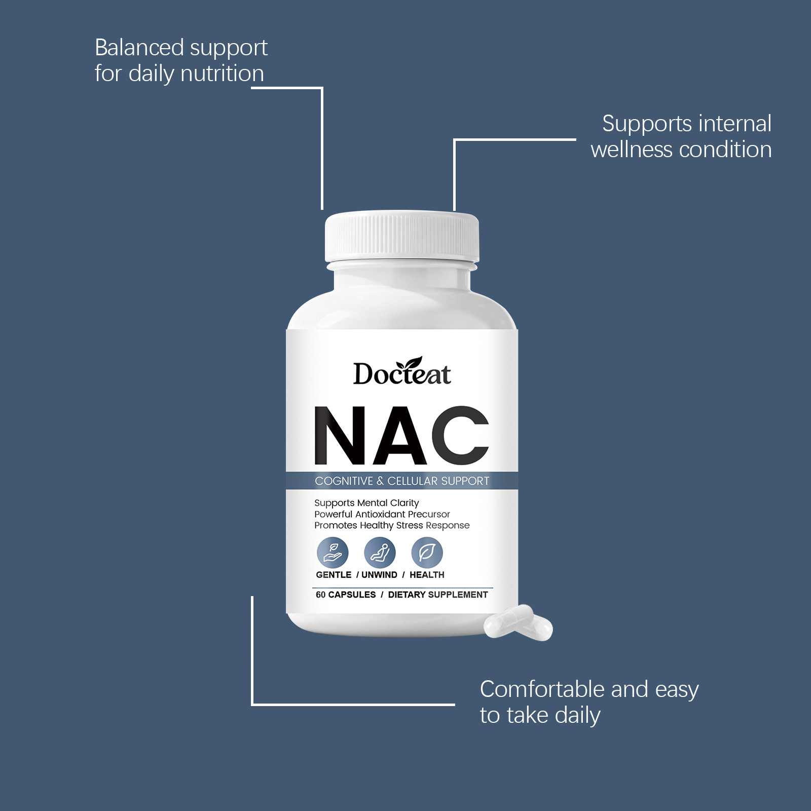 แคปซูลเสริมอาหาร NAC สารต้านอน - Nac N Acetyl Cysteine บทวิจารณ์และราคา