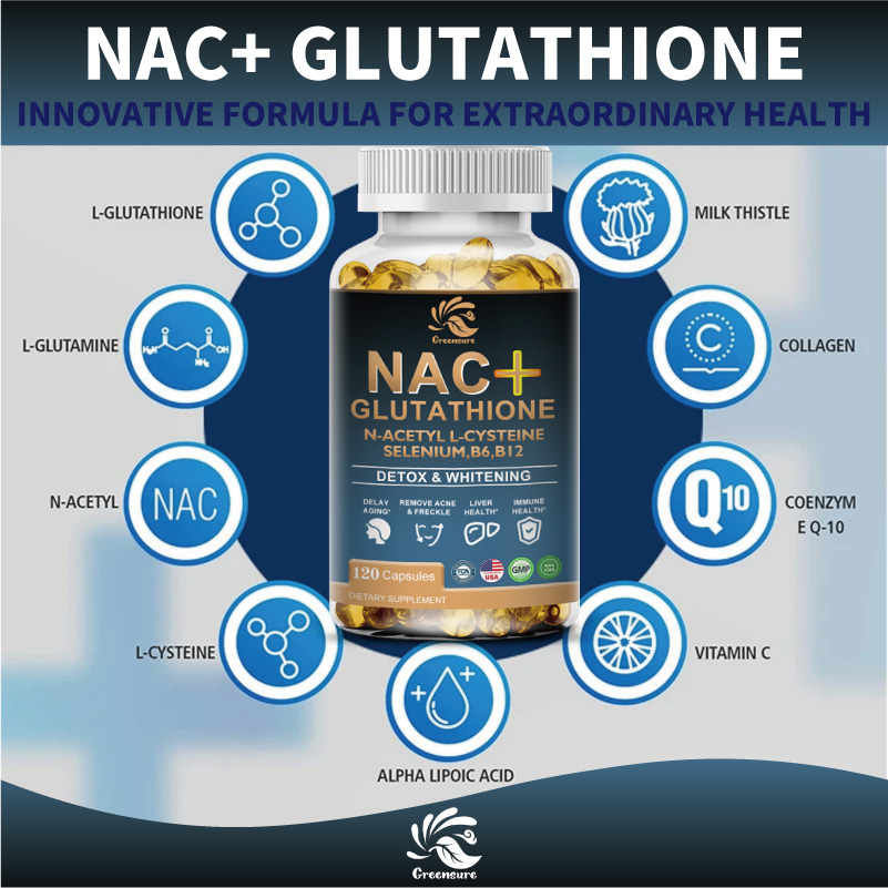Greensure Nac กลูตาไธโอนแคปซูล - Nac N Acetyl Cysteine บทวิจารณ์และราคา