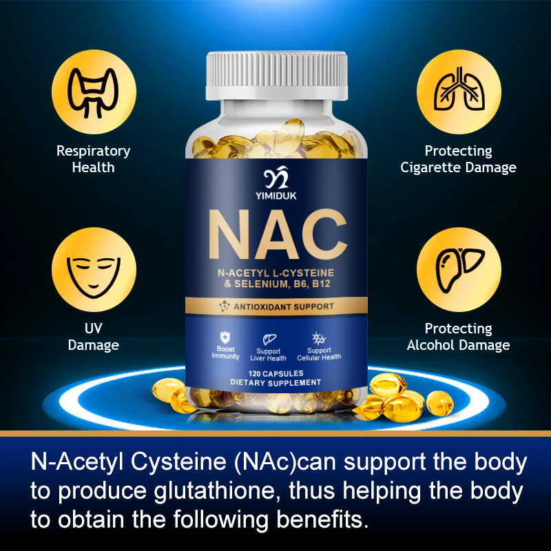 แคปซูล Nac glutathionate N-ace - Nac N Acetyl Cysteine บทวิจารณ์และราคา